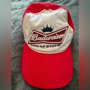 BUDWEISER (king of beers) soft cap. Adjustable closure in back